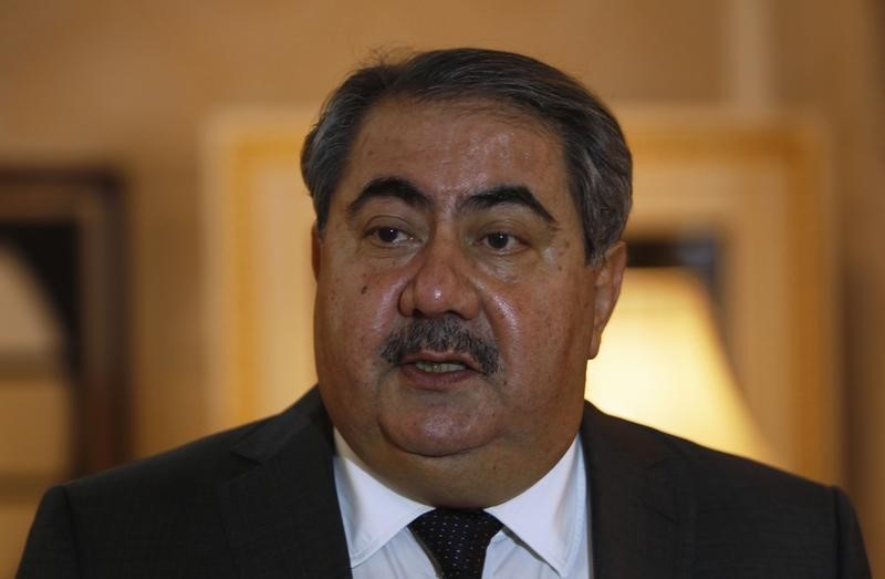 © Reuters. Iraq's Finance Minister Zebari speaks to Reuters in Baghdad