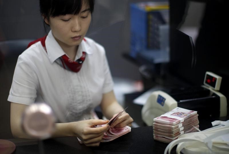 © Reuters. الصين تطرح مسودة لوائح للتأمين على ودائع البنوك