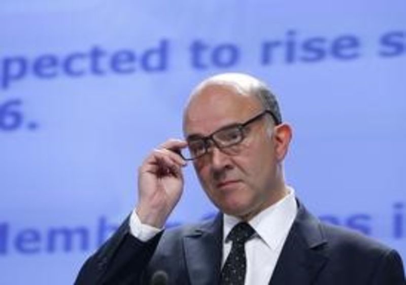 © Reuters. Il commissario Ue agli Affari economici, Pierre Moscovici.