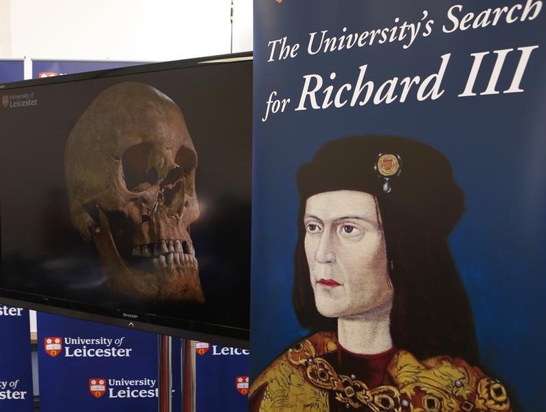 © Reuters. دراسات وراثية تؤكد أن الملك ريتشارد الثالث كان أشقر اللون