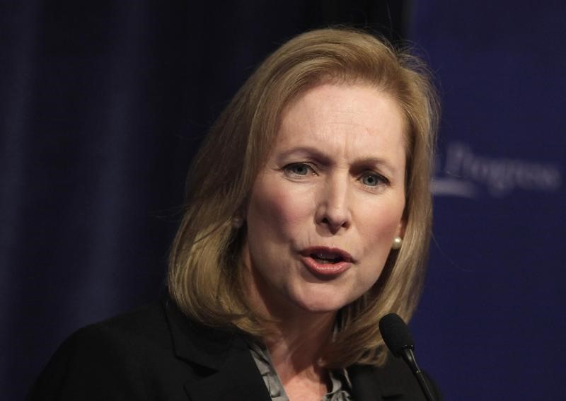 © Reuters. Sen. Gillibrand speaks at Center for American Progress 10th Anniversary policy forum in Washington
