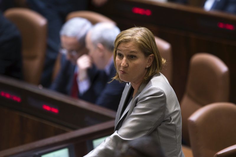 © Reuters. Israel's Justice Minister Tzipi Livni attands a session of the Knesset, the Israeli parliament, in Jerusalem