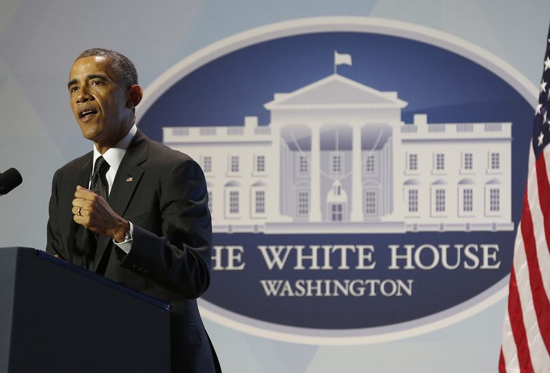 © Reuters. Presidente dos EUA, Barack Obama, discursa em Washington