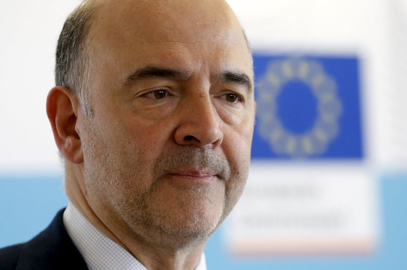 © Reuters. PIERRE MOSCOVICI CROIT À UNE REPRISE DES NÉGOCIATIONS AVEC LA GRÈCE