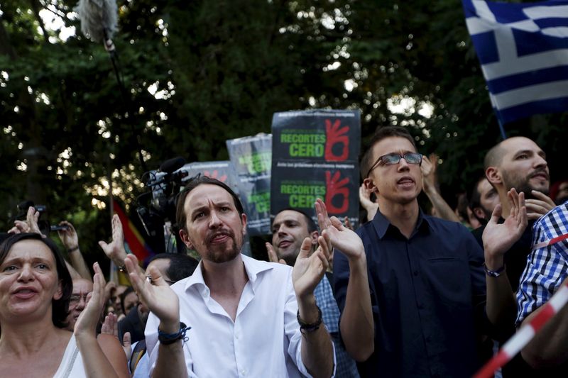 © Reuters. Podemos culpa a los acreedores internacionales de la situación de Grecia