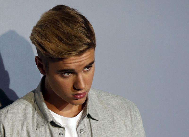 © Reuters. Justin Bieber em evento em Hong Kong