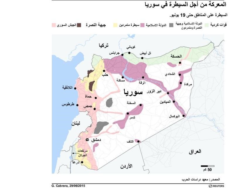 © Reuters. حقائق-جماعات المعارضة الرئيسية التي تقاتل في سوريا