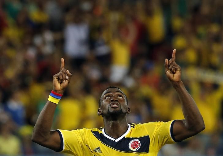 © Reuters. El Atlético prepara todo para el fichaje del delantero colombiano Martínez