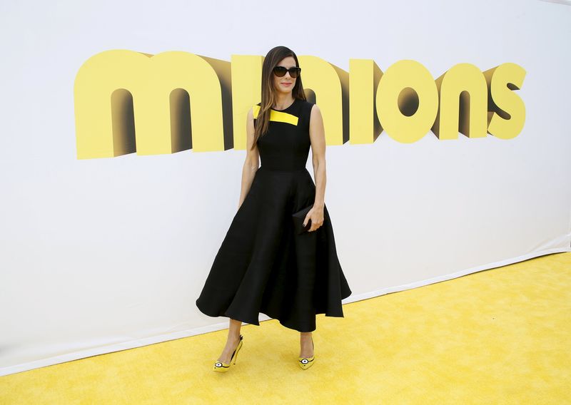 © Reuters. Atriz Sandra Bullock na pré-estreia do filme "Minions"