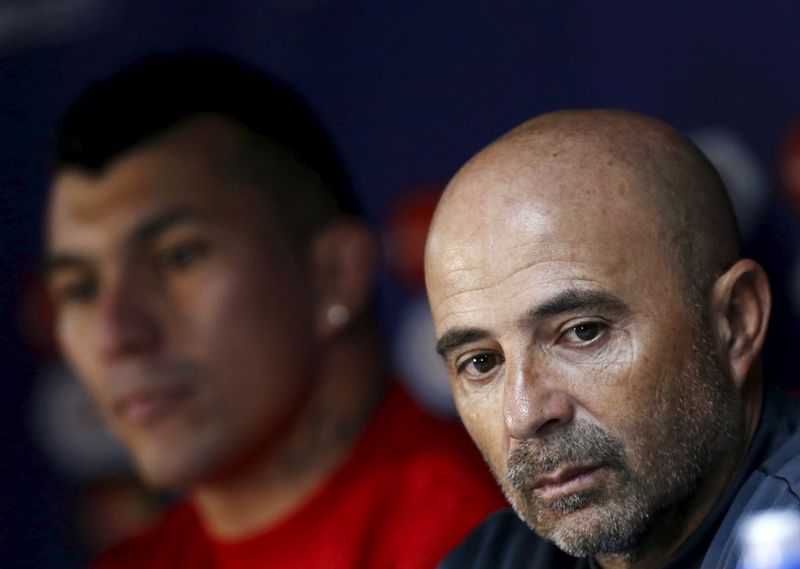 © Reuters. Chile tiene claro lo que hará en la final de la Copa América, dice Sampaoli