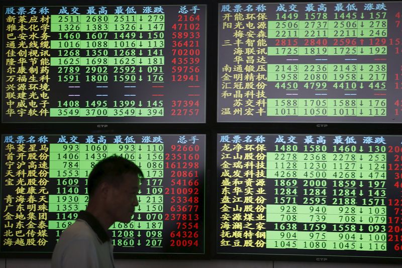 © Reuters. Corredurías chinas se comprometen a comprar 19.300 mlns drs en acciones para estabilizar mercado