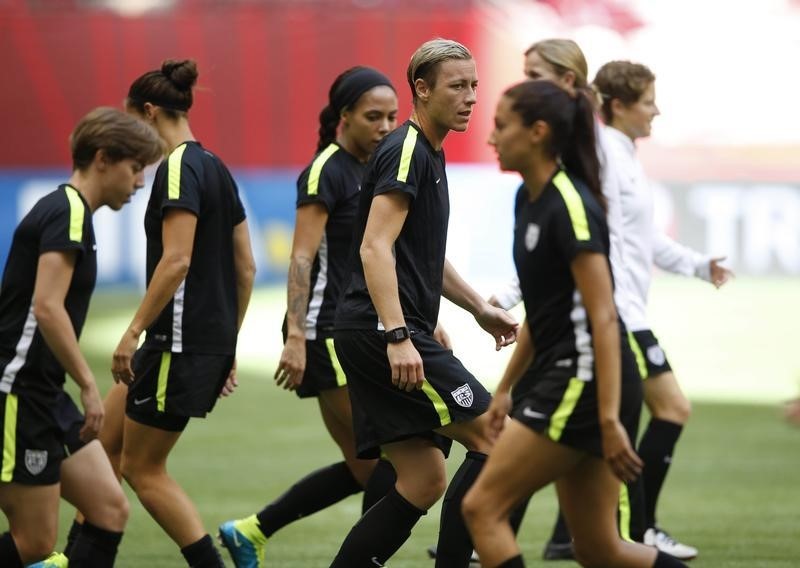 © Reuters. Soccer: Women's World Cup-TrainingUSA