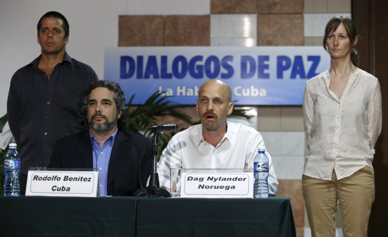 © Reuters. Jefe negociador de Colombia dice se agota tiempo para diálogo paz con las FARC