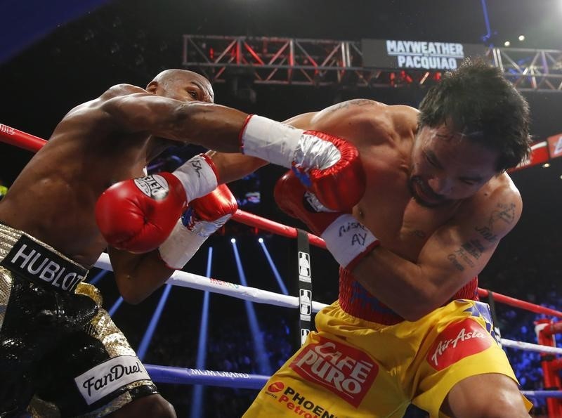 © Reuters. Mayweather enfrenta Pacquiao em Las Vegas