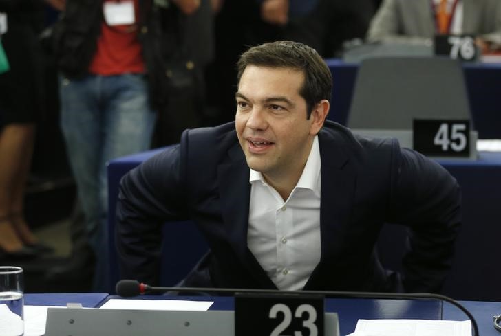 © Reuters. Tsipras dice al Parlamento europeo que presentará propuestas de reformas