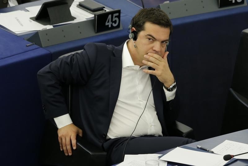 © Reuters. رئيس وزراء اليونان يتعهد للبرلمان الأوروبي بتقديم إصلاحات