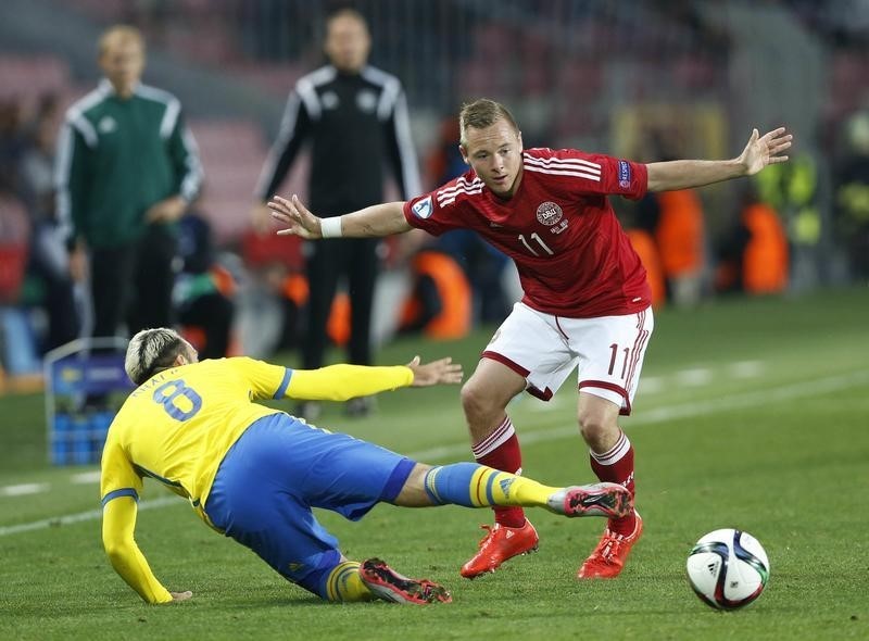 © Reuters. Denmark v Sweden - UEFA European Under 21 Championship - Czech Republic 2015 - Semi Final