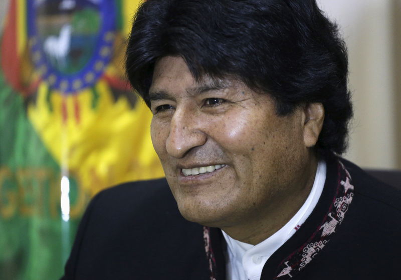 © Reuters. Presidente da Bolívia, Evo Morales, em entrevista à Reuters