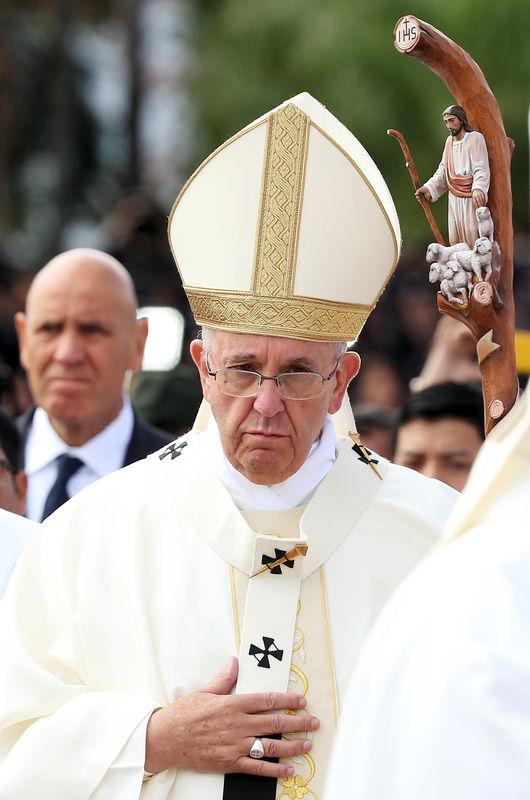 © Reuters. Papa Francisco em Santa Cruz, na Bolívia