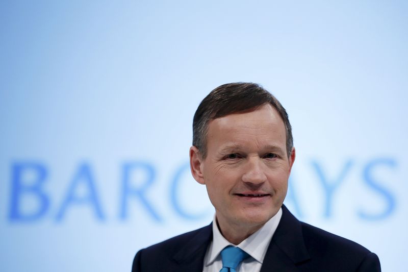 © Reuters. File photo of Barclays CEO Jenkins poses for the media in London