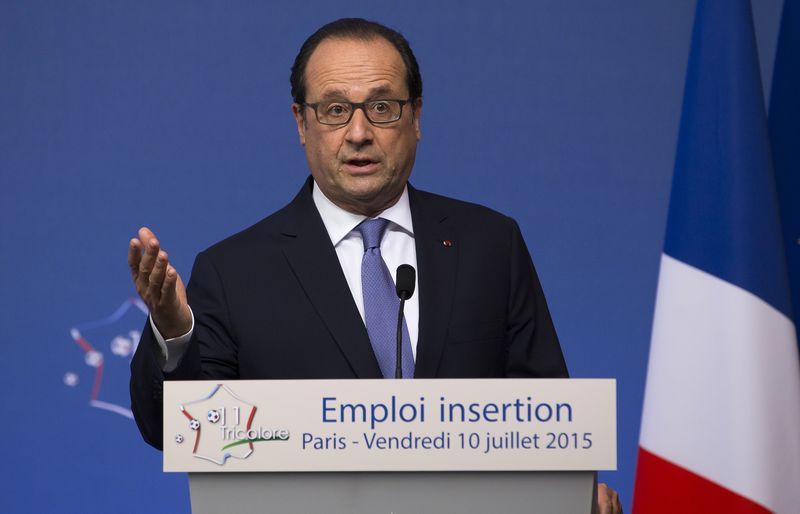 © Reuters. Presidente da França, François Hollande, durante encontro em Paris