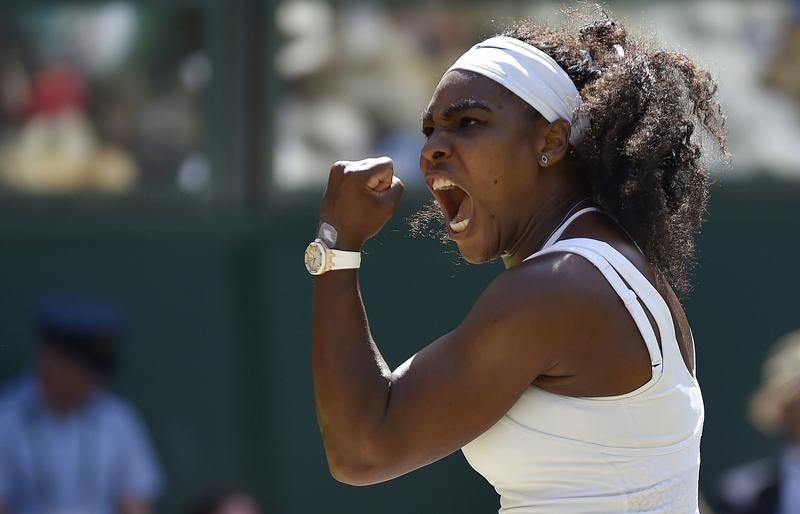© Reuters. Serena vence a Muguruza y consigue su sexto Wimbledon