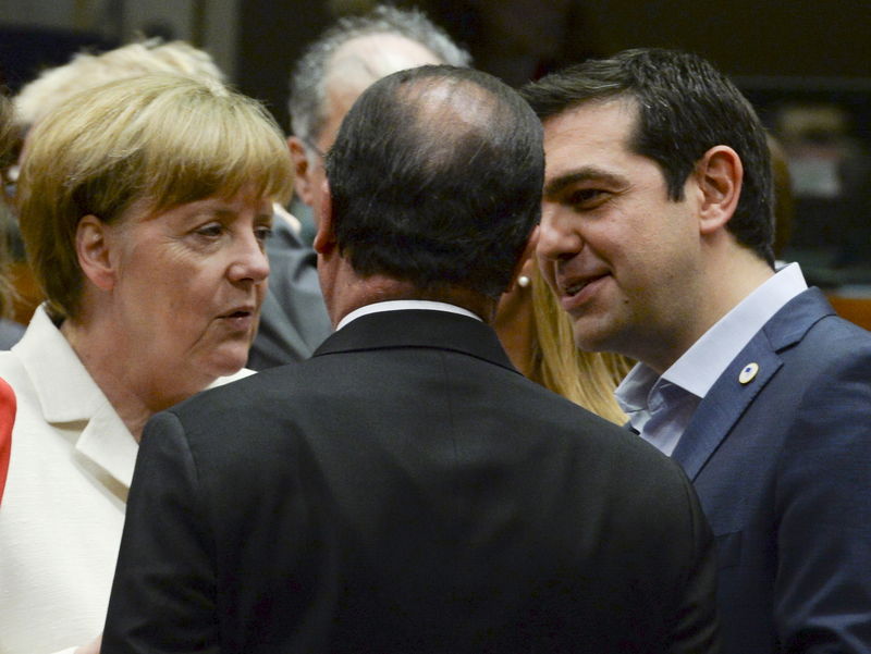 © Reuters. Los líderes de la zona euro alcanzan un acuerdo unánime sobre Grecia, dice Tusk
