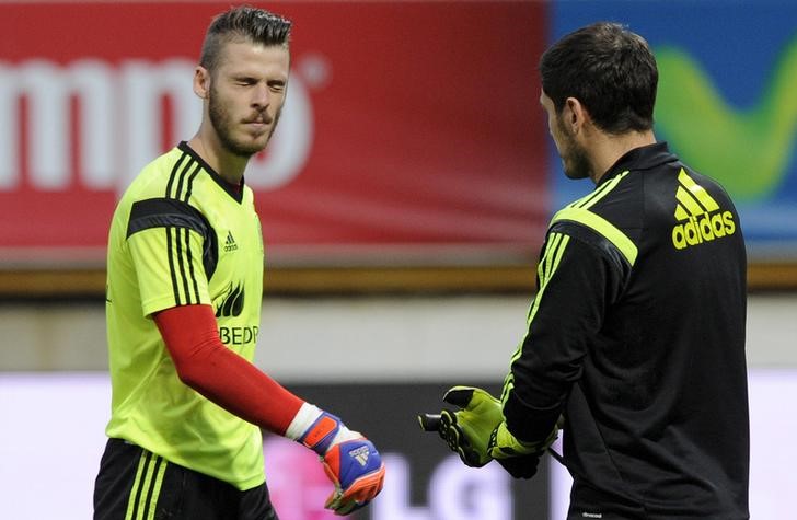 © Reuters. De Gea, en la convocatoria del Manchester para su gira de pretemporada por EEUU