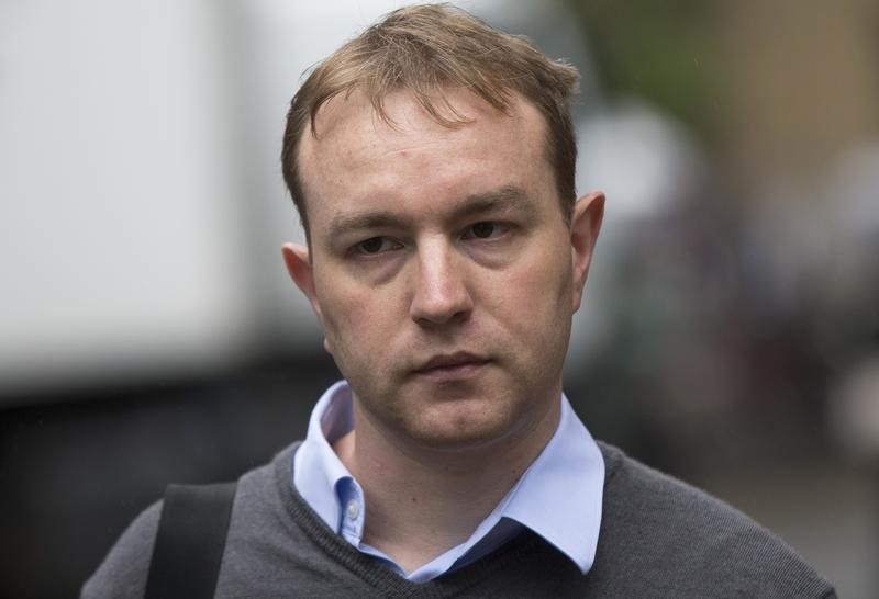 © Reuters. Former trader Tom Hayes arrives at Southwark Crown Court in London