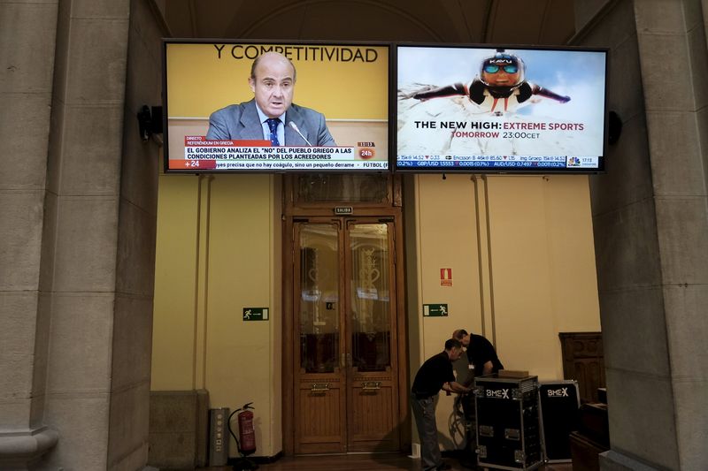 © Reuters. La bolsa española se toma un respiro tras el festejo griego 