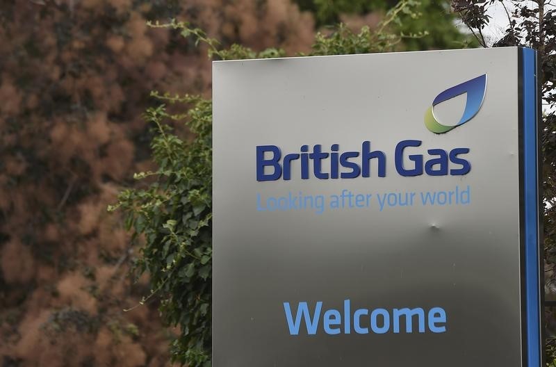 © Reuters. A British Gas sign is seen outside its offices in Staines in southern England