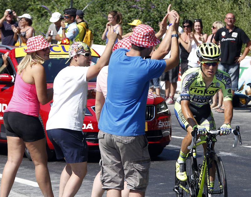 © Reuters. Majka gana la undécima etapa en un día tranquilo para Froome, que sigue líder