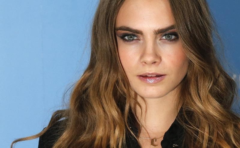 © Reuters. Modelo Cara Delevingne, ques está no filme "Esquadrão Suicida",  em Londres