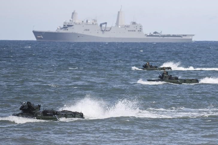 © Reuters. Mais de 5.000 tropas de terra, ar e mar participam de um exercício da Otan