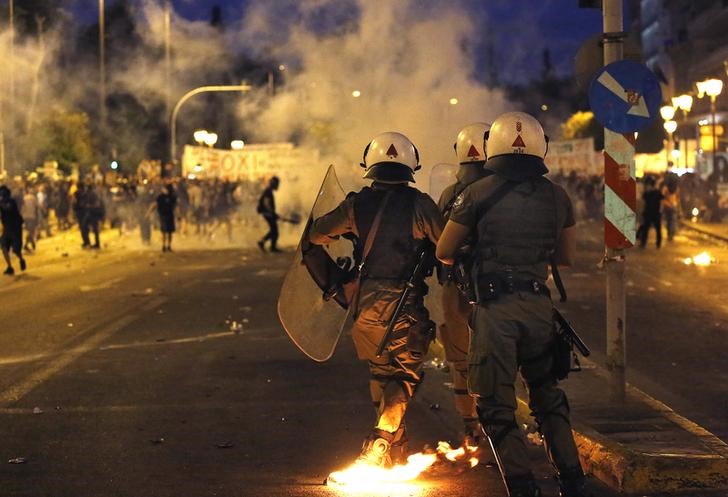 © Reuters. Protesto em Atenas