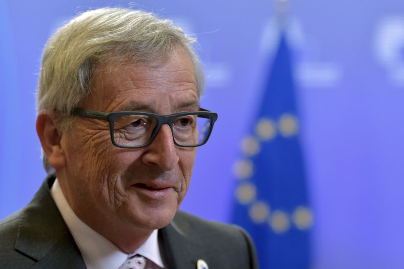 © Reuters. Presidente da Comissão Europeia, Jean-Claude Juncker, durante cúpula em Bruxelas, na Bélgica