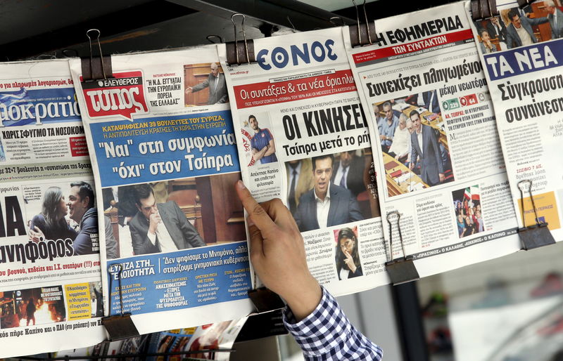 © Reuters. Europa avanza en la reestructuración de la financiación a Grecia 