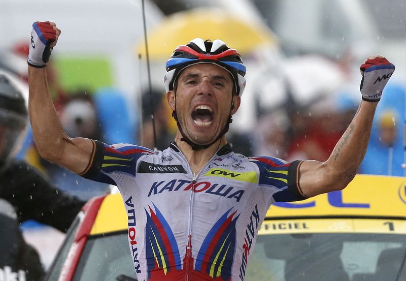 © Reuters. 'Purito' gana la duodécima etapa del Tour y Froome resiste ataques