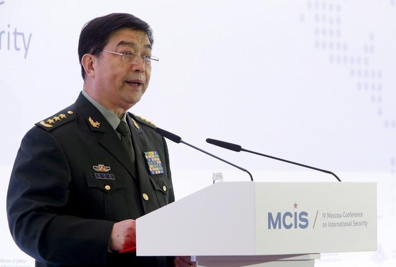 © Reuters. China's Defence Minister Chang Wanquan attends the 4th Moscow Conference on International Security (MCIS) in Moscow