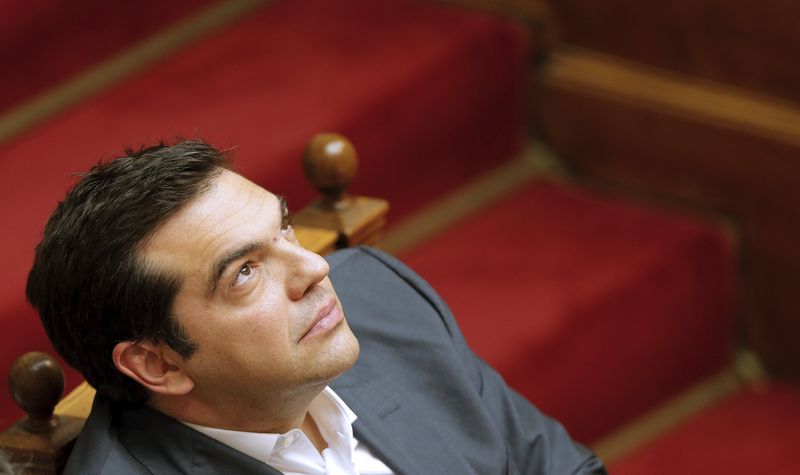 © Reuters. Premiê grego Tsipras participa de sessão parlamentar em Atenas