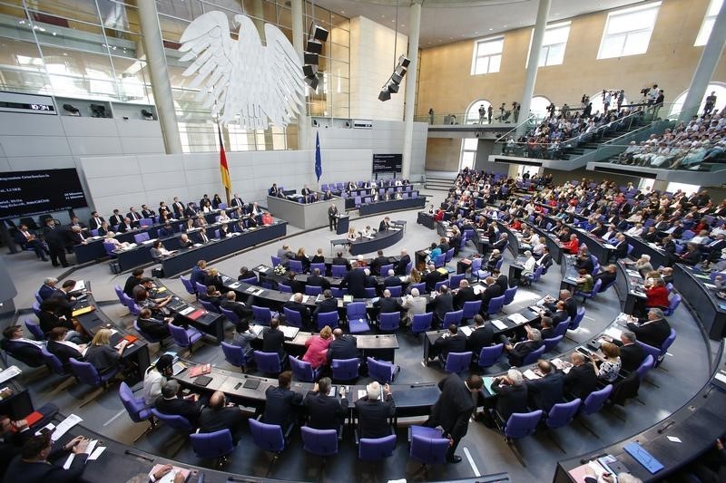 © Reuters. Vista geral do Parlamento da Alemanha, o Bundestag, em Berlim