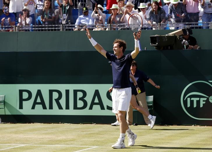 © Reuters. Great Britain v France - Davis Cup World Group Quarter Final