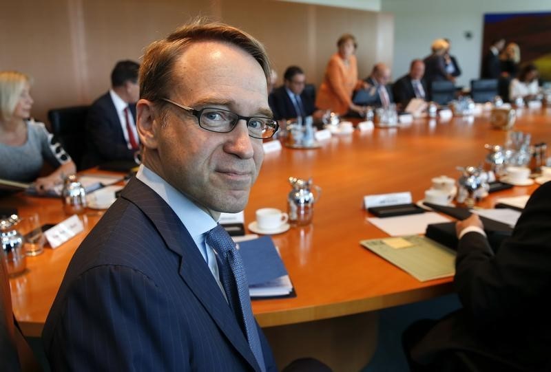 © Reuters. Il presidente di Bundesbank Jens Weidmann 