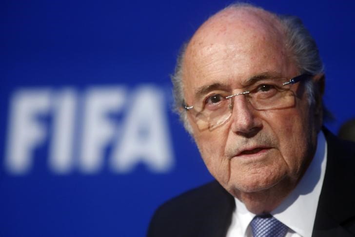 © Reuters. Presidente da Fifa, Joseph Blatter, em entrevista coletiva em Zurique