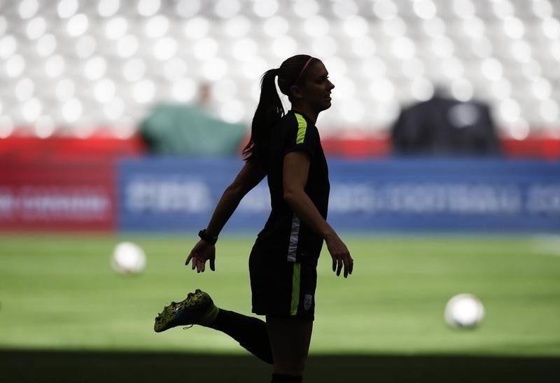 © Reuters. Soccer: Women's World Cup-TrainingUSA