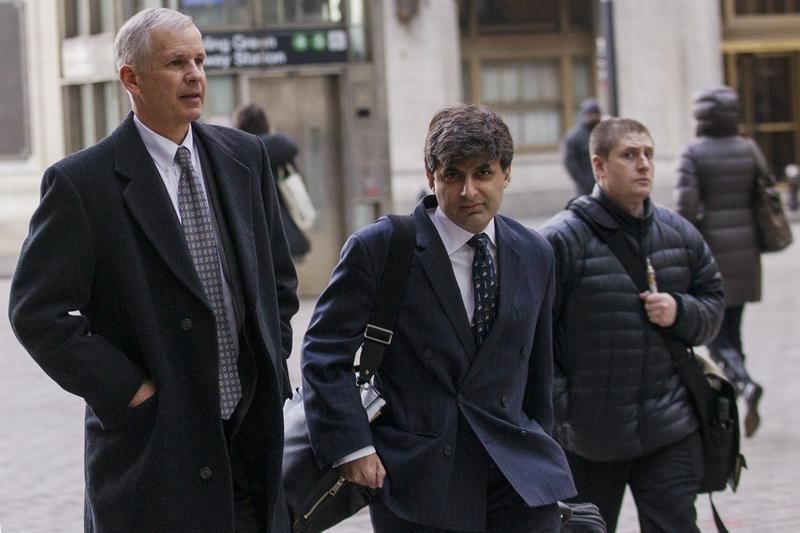 © Reuters. Dish Network Chairman Ergen arrives at the U.S. Bankruptcy Court in Manhattan