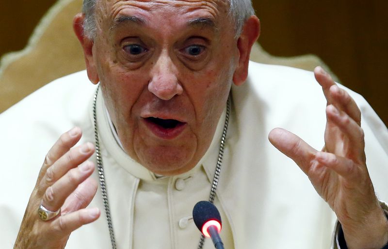 © Reuters. Papa Francisco durante conferência sobre o clima no Vaticano