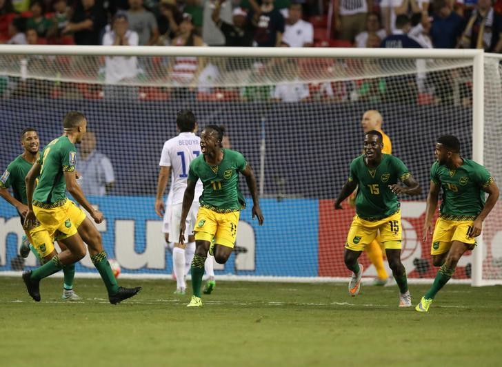 © Reuters. Soccer: Gold Cup- Jamacia vs USA