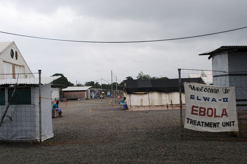 © Reuters. The Ebola virus treatment center where four people are currently being treated is seen in Paynesville