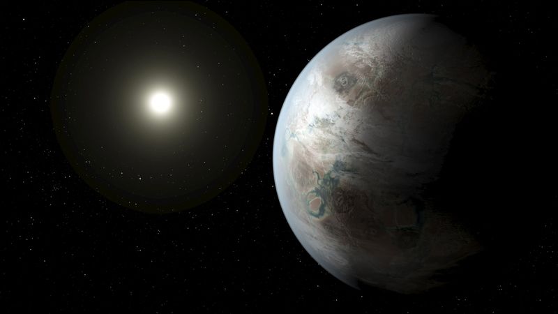 © Reuters. A NASA illustration depicts one possible appearance of the planet Kepler-452b